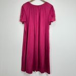Vintage Lorraine 2X‎ Maroon Delicate Short Sleeve House Coat Robe Lace Delicate Pink Photo 8
