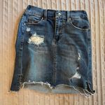 Grace & Lace Women’s Distressed Denim Skirt Sz XS Photo 1