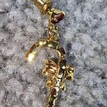 Chatherines Dangle Drop Candy Cane Pierced Post Earrings Christmas Holiday Wear Photo 4