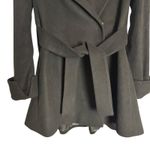 Trina Trina Turk Black Wool Belted Shawl Collar A Photo 5