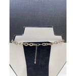 Vintage Women's Green and Clear Bib Drop Chain 9" SKU 6190 Photo 2