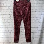 Aerie Offline NWT Women’s Burgundy Cheetah Print Leggings Size Medium Photo 2