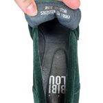 Bibi Lou Anthropology Green Velvet Loafer Heels Gold Horsebit Sz EU38 Photo 5