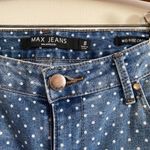 Max jeans  Mid Rise Crop White Polka Dots Photo 4