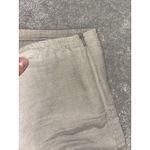 Eileen Fisher  Linen Straight Leg Pants Women's M‎ Beige Side Zip Photo 4