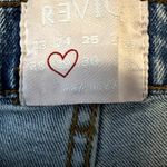 Revice Denim Revice Dream Boyfriend Fit Jeans Button Fly Distressed Raw Hem High Rise 29x25 Photo 2