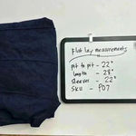 Jessica London  Blazer Linen Blend Womens Sz‎ 14 Blue Lightweight Padded Shoulder Photo 10