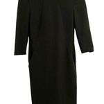 MM.LaFleur Etsuko Dress Womens 0P Green 3/4 Sleeve WonderTex Business Work Photo 0