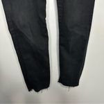 True Religion Women’s  Size 26 Black High Rise Straight Leg Raw Hem‎ Jeans Photo 2