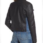 BLANK NYC FAUX LEATHER DENIM MOTO JACKET Photo 2