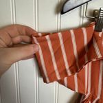 Lucky and Blessed  NWT Coral Stripe Strapless Jumpsuit Back Tie F23 Photo 3