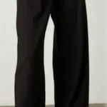 Velvet by Graham & Spencer Leona High Rise Wide Leg Trouser Pants Pockets 6 $229 Black Photo 0