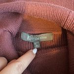 Title Nine Women L Mauve Pink Offsite Synergy Turtleneck Knit Sweater Boxy Fit Photo 6