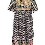 Vintage Vermont Country Store Maxi Dress Patchwork Floral Black Pink Size Small Photo 3