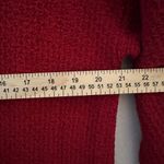 J.Jill Women’s Cardigan Sweater Open Pinned Long Red Size S Relaxed Photo 8