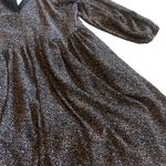 Madewell  Crinkle Georgette Mini Dress Babydoll Fun Print 3/4 Sleeve Size Small Photo 6