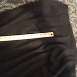 Eileen Fisher  Black Sheath Midi Dress Scoop Neck Linen Blens Easter Church Xs Photo 9