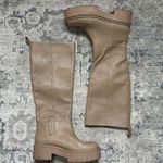 Sam Edelman  Larina Leather Pull On Knee-High Boots Sesame size 6.5 Photo 1