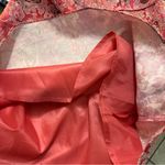 Michele Skirt Womens Sz 10 Damask Red Print Vintage 80s 90s Business Office EUC Pink Photo 4