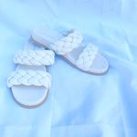 Banana Republic Cream Braided Sandals Size 9 Photo 1