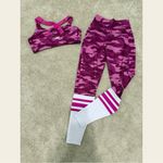 Bombshell sportswear Pink Camo Sports Bra and Leggings Set- cross listed on Mercari! Photo 1