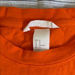 H&M Orange Short Cap Sleeve Top with Embroidered Accents Photo 1