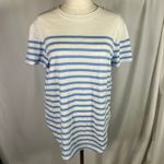 Lou & grey Striped T-Shirt Women's Size M Short Sleeve Crew Neck Top Casual New Photo 1