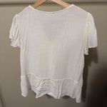 Eyeshadow Cream V-Neck Buttoned Blouse Photo 2