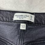 Abercrombie & Fitch Gray-Black Straight Leg Relax Fit High Rise Jeans Size 28/6 Photo 5