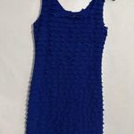 Forever 21 Blue Ruffle Layered Tank Dress Mini Y2K Size Medium Bodycon Photo 1