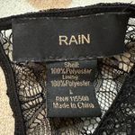 Sheer‎ Lace Blouse Floral Embroidered Long Sleeve Top Black Size L Size L Photo 9