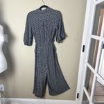 Anthropologie MAEVE for  Myka Black Print Wide Leg Jumpsuit with Tie Size 8 Photo 7