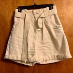 Berksha Bershka White Denim Shorts Photo 0