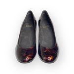 Stuart Weitzman new  ᪥ Nusimple Patent Demi Wedge Heel Loafer ᪥ Cognac Tortoise 7 Photo 7