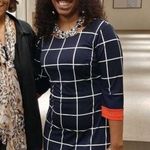 Enfocus Studio  Swing Tunic Dress Black WhiteOrange Photo 3