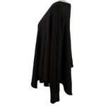 KAVU  Wilhelmina Asymmetrical Black Sweater Dolman Long Sleeve Top Size One Size Photo 2