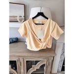 Sabo Skirt NWT Riz Twist Top in Yellow Size Medium Photo 1