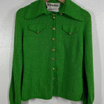 St. John Vintage  Knit Saks Fifth Ave Women S Green‎ Santana Cardigan Gold Buttons Photo 0