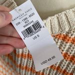 American Eagle Knit/Crochet Sleeveless Dress- Orange and Beige- Size Small- NWT Photo 5