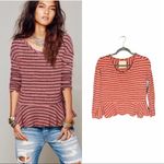 Free People We‎ the  striped peplum thermal shirt Photo 1
