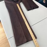 Ann Taylor The Wide Leg Faux Suede Pant Chocolate Brown High Rise NWT 0 Petite Photo 13