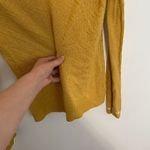 Anthropologie SPARROW ANTHRO Bordered Knit Hoodie Hooded Sweater Mustard Yellow Photo 14