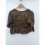 Torrid  Betsey Johnson Leopard Print Shrug Cardigan Cropped Sleeve Women M/L Photo 4