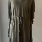 Calvin Klein Olive Green Cinched Body Pullover Dress Size 2 Photo 2