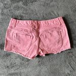Bongo Women's y2k Pink Distressed Micro Mini  Denim booty‎ shorts  Size 5 Photo 6