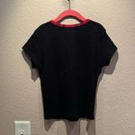 Brandy Melville  Women’s Black Ashlyn Plaid Trim Cropped Tee Size XS Photo 4