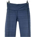 Athleta  Jacquard Chaturanga Leggings Pants Women's Sz S Blue Black Mid Rise Yoga Photo 1
