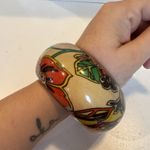 Vintage Orange Floral Wide Resin Photo 2