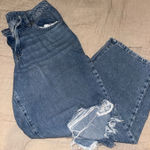 Time And Tru Blue Jeans Straight Tear Photo 0