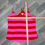 J.Crew Scalloped Striped Cami Halter Tank Top Shirt Pink Red 4 Photo 11